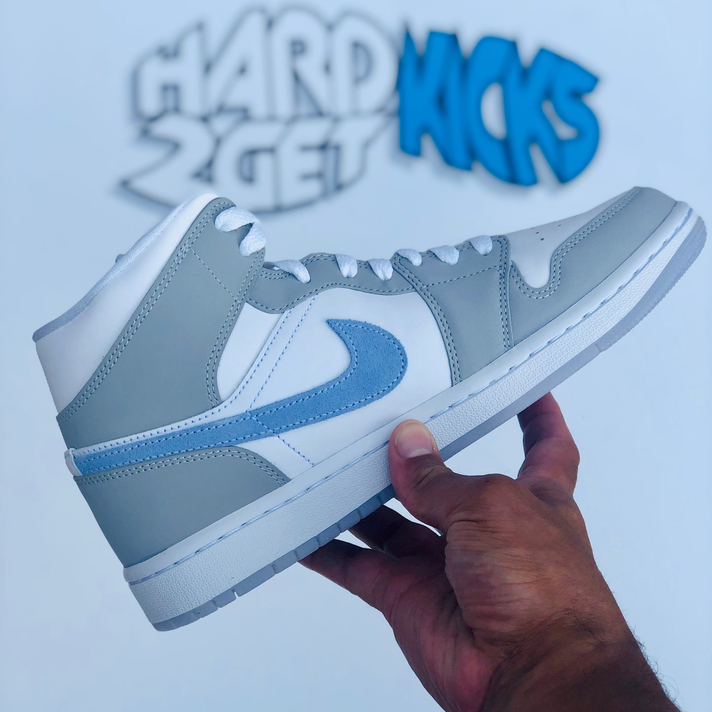Wmns Air Jordan 1 Mid - Wolf Grey