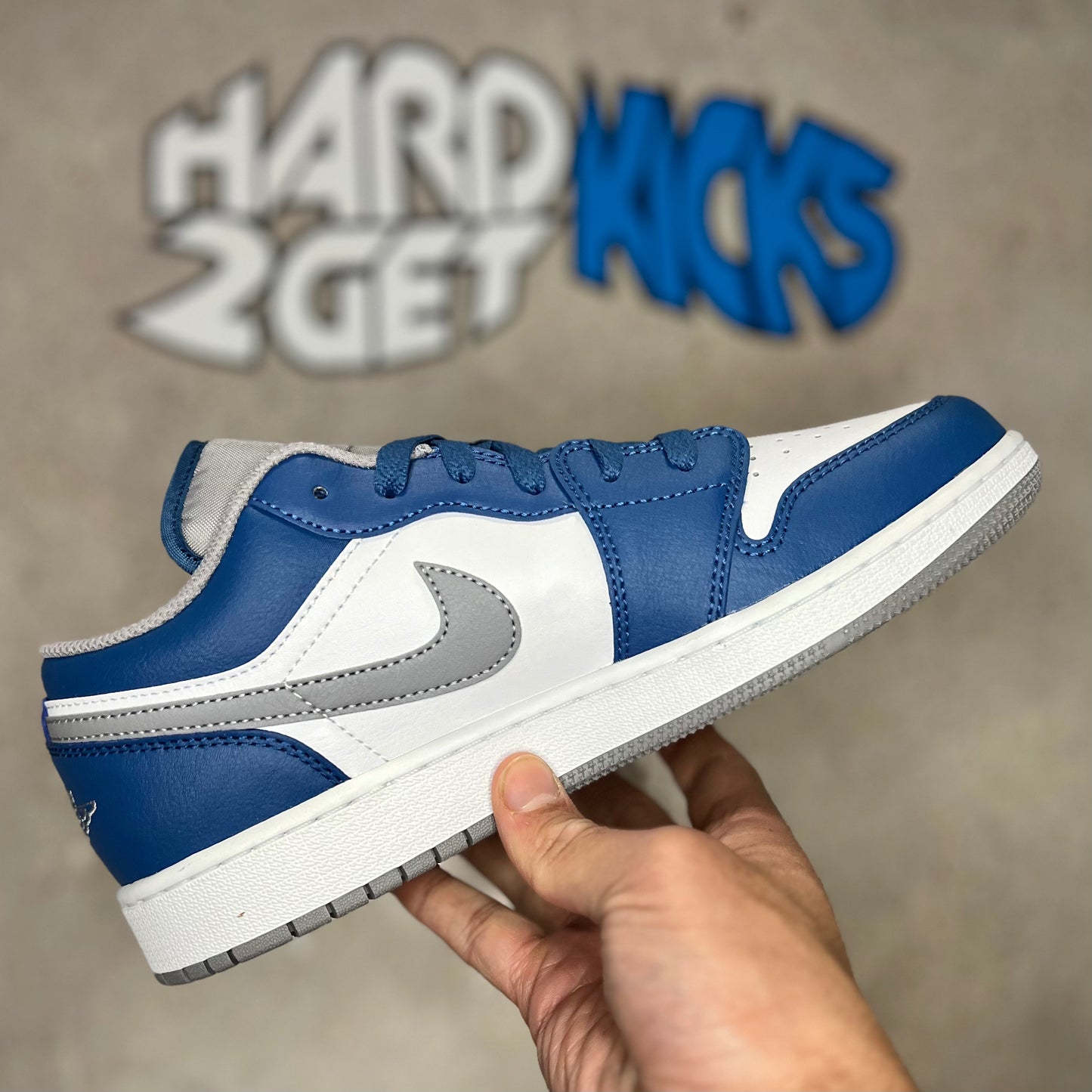 Air Jordan 1 Low GS - True Blue