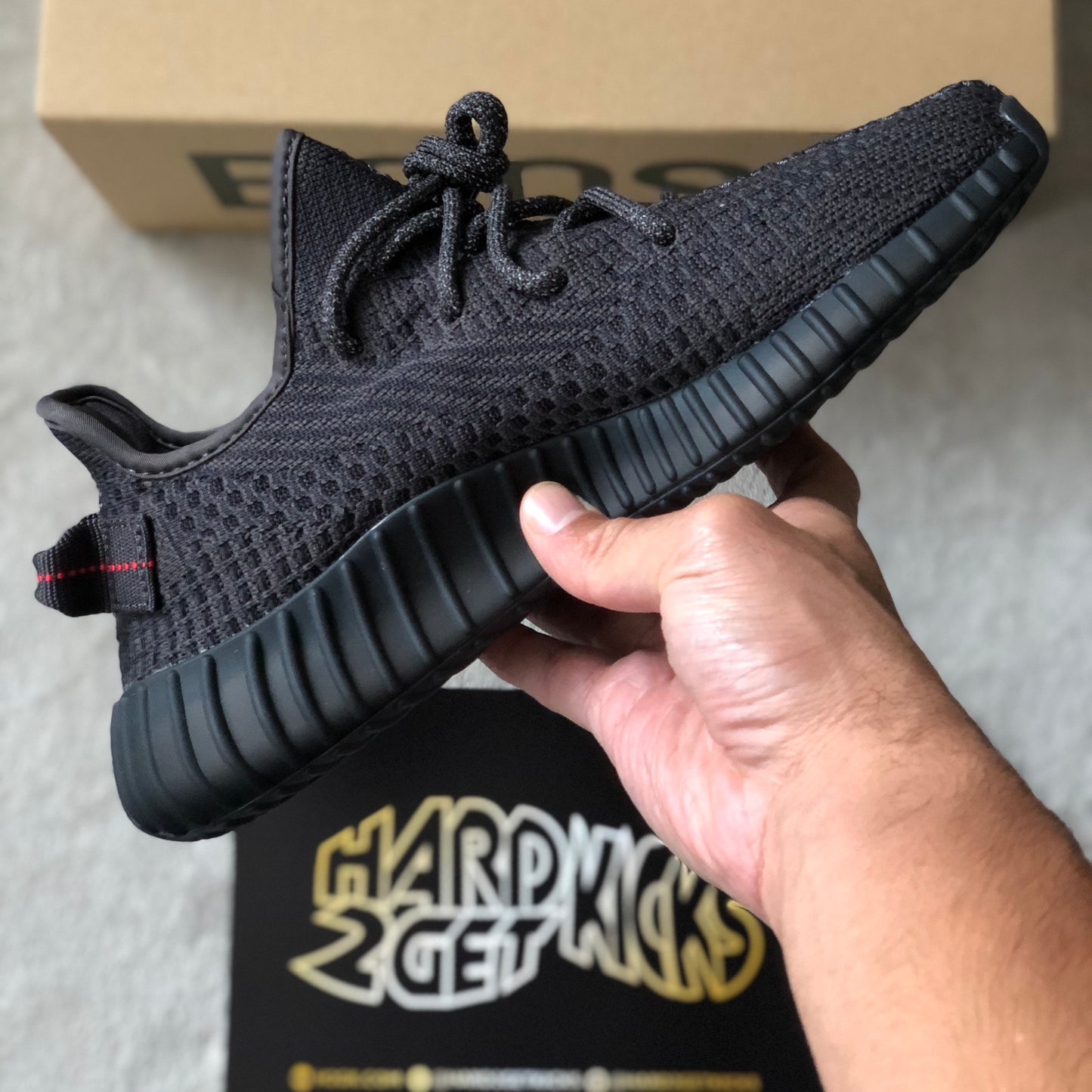 Yeezy Boost 350 V2 Static - Black (non-reflective)