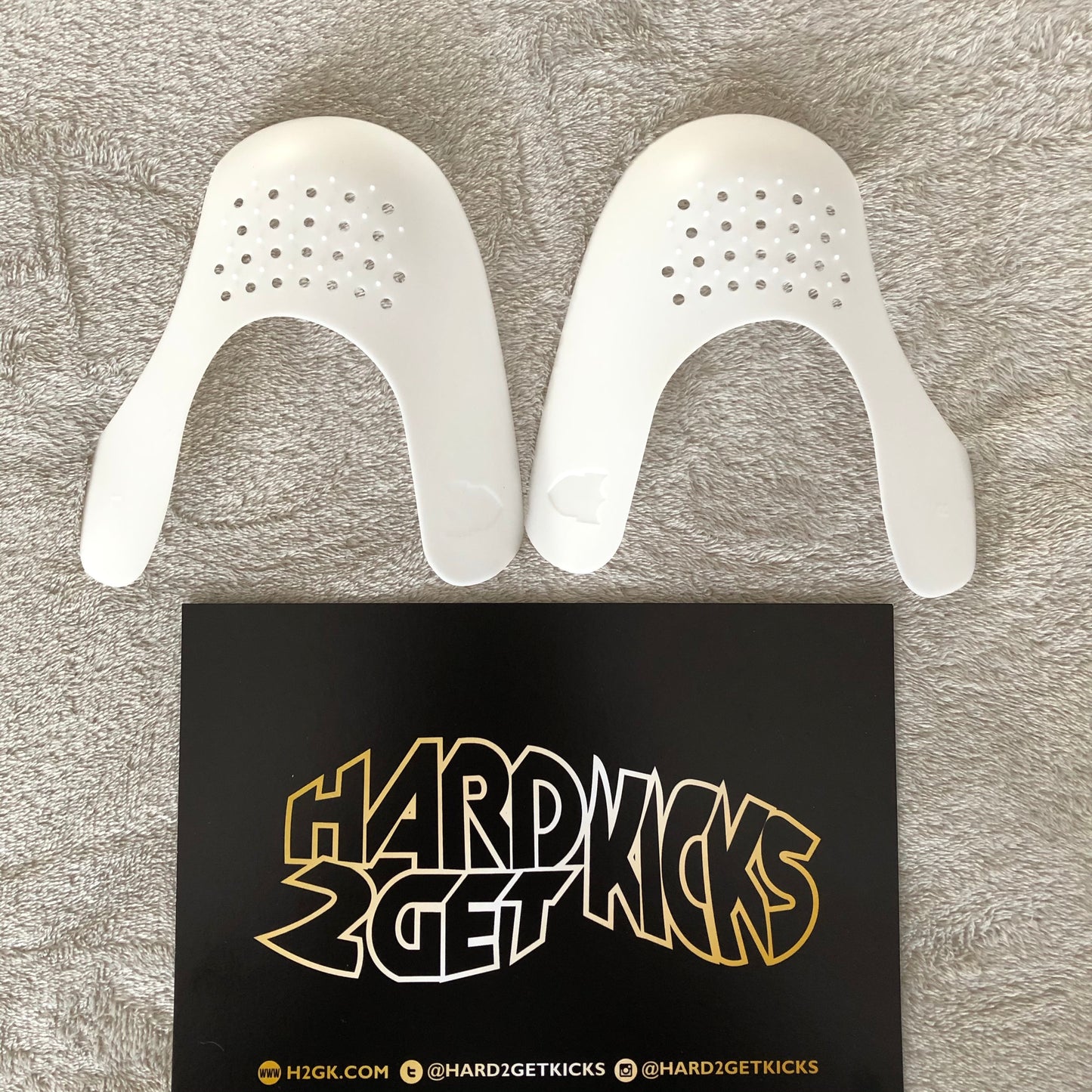 Hard2getcreases Toe-box shields - White (1 Pair)