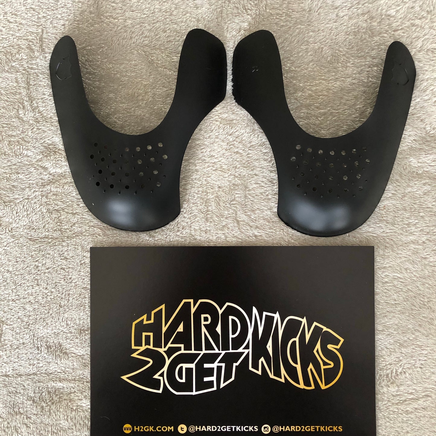 Hard2getcreases Toe-box shields - Black (1 Pair)
