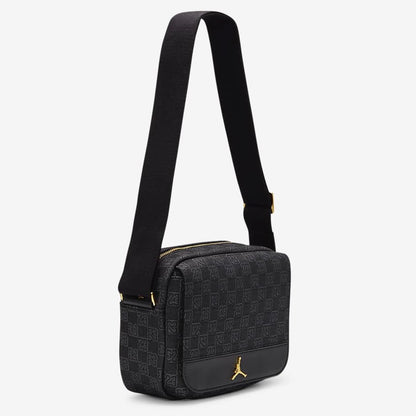 Air Jordan Monogram Crossbody Messenger Bag - Black