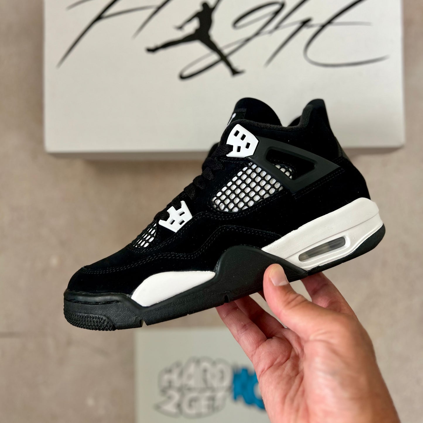 Air Jordan 4 Retro GS - White Thunder