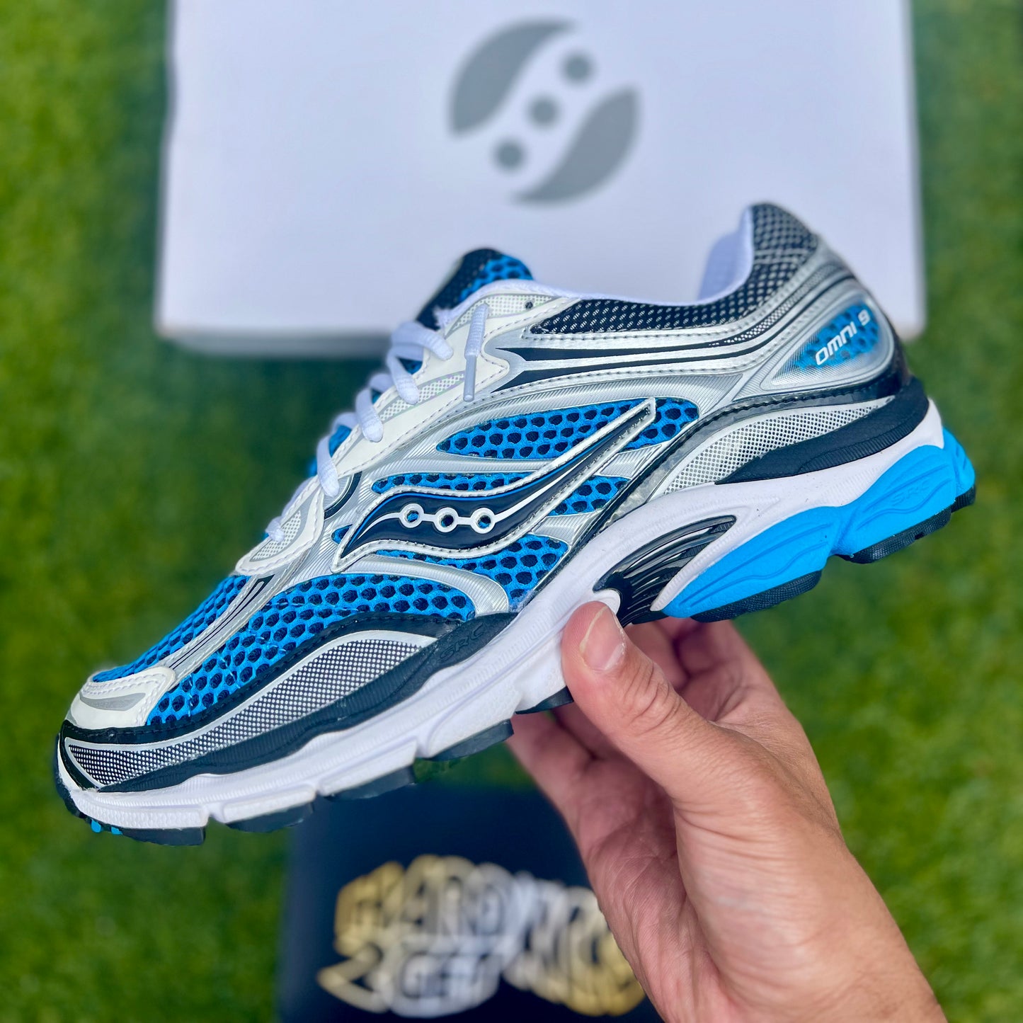 Saucony Progrid Omni 9 - Silver/Royal Blue
