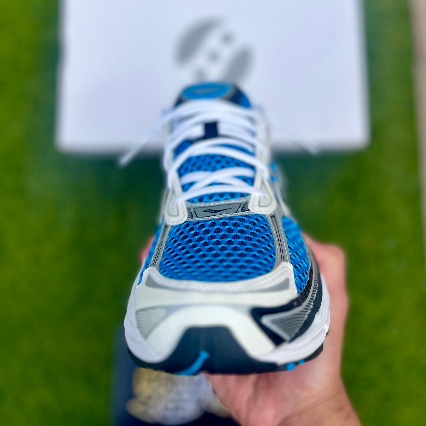 Saucony Progrid Omni 9 - Silver/Royal Blue