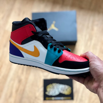 Air Jordan 1 Mid - Bred Multi