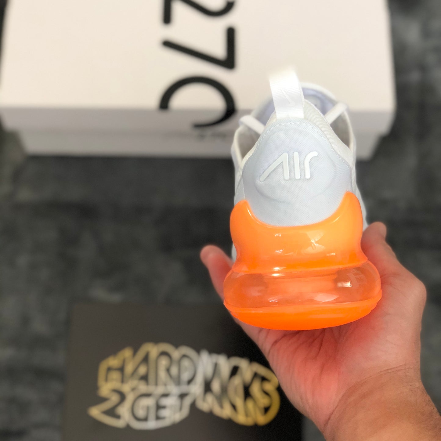 Nike Air Max 270 - White/Total Orange