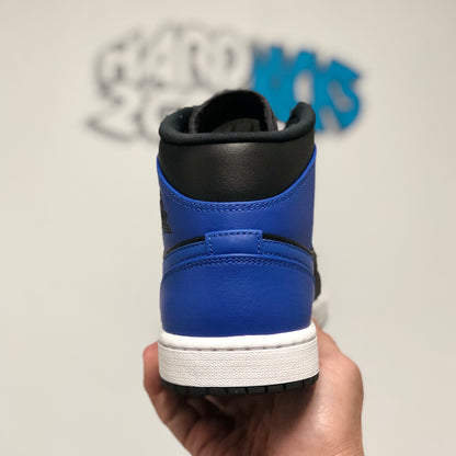 Air Jordan 1 Mid - Black/Hyper Royal