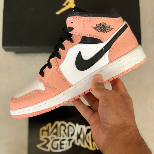 Air Jordan 1 Mid GS - Pink Quartz
