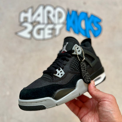 Air Jordan 4 GS SE - Black Canvas