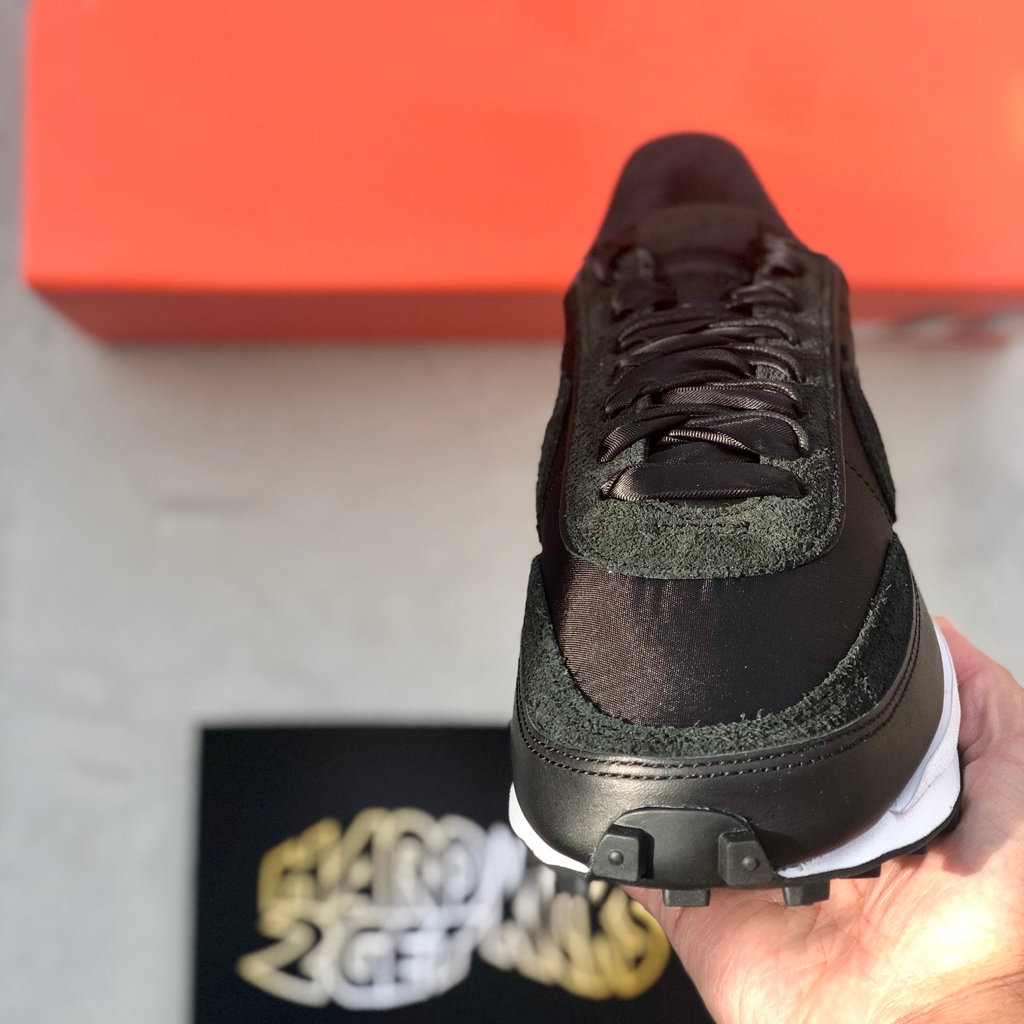 Sacai Nike LD Waffle - Black Nylon