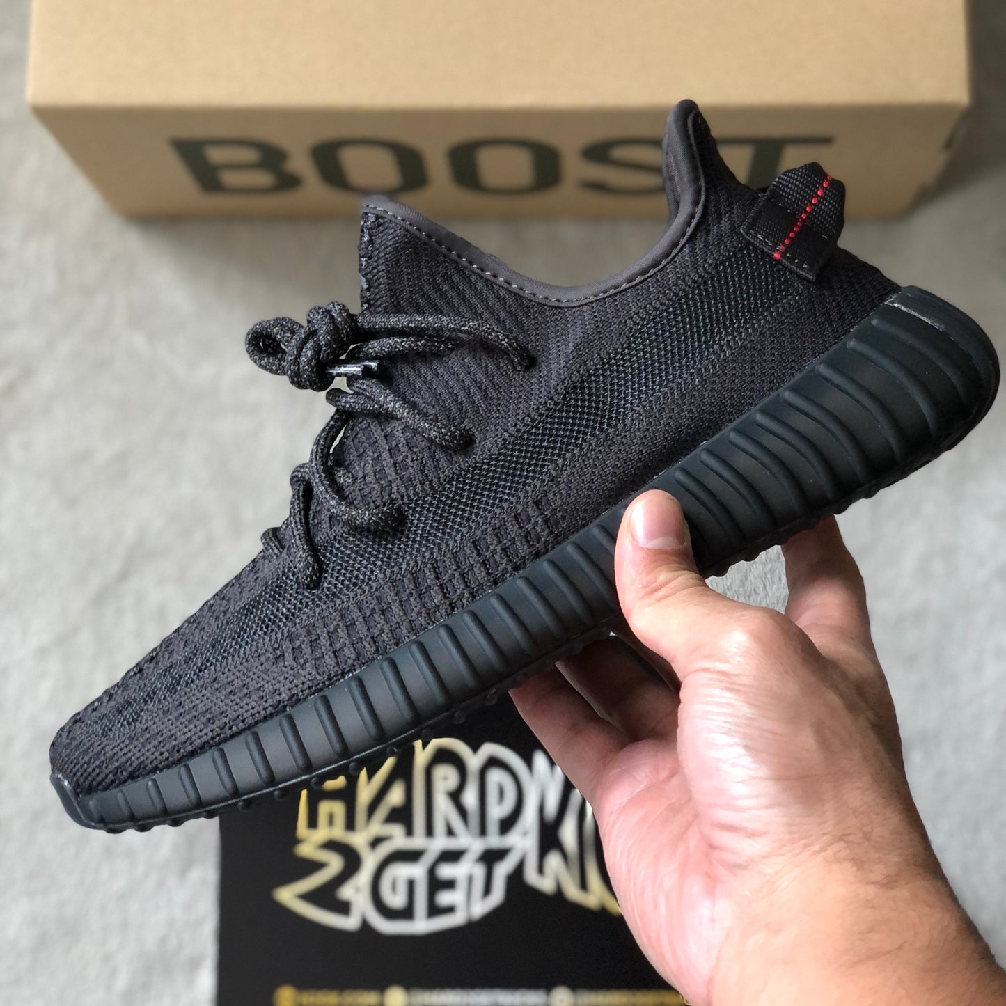 Yeezy Boost 350 V2 Static - Black (non-reflective)