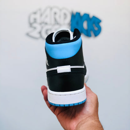 Wmns Air Jordan 1 Mid - Black/University Blue