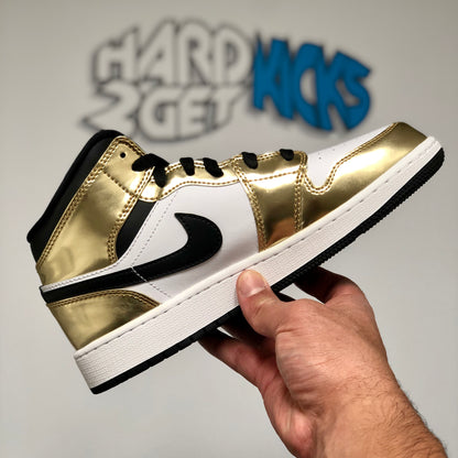 Air Jordan 1 Mid SE GS - Metallic Gold