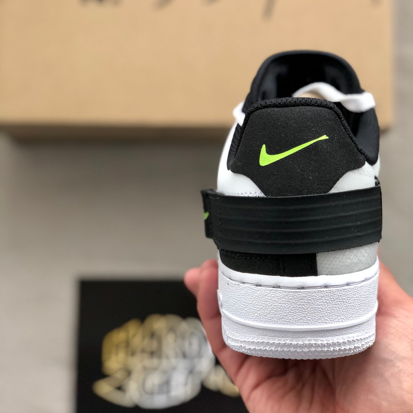 Nike N.354 Air Force 1 Type - White/Volt