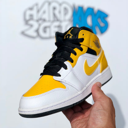 Air Jordan 1 Mid GS - University Gold