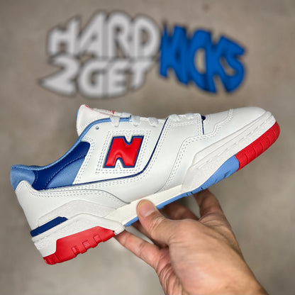 New Balance 550 GS - White/True Red