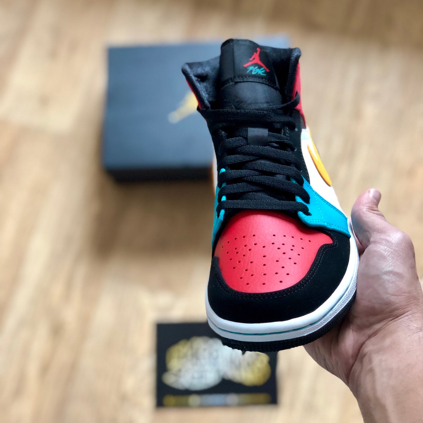 Air Jordan 1 Mid - Bred Multi