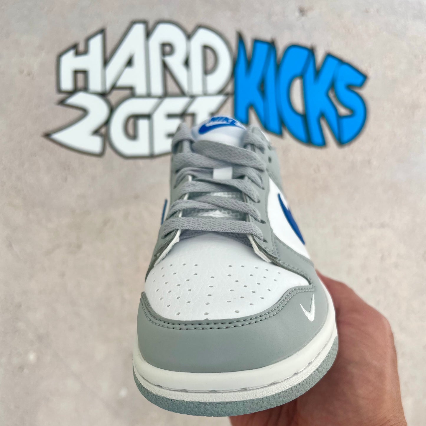 Nike Dunk Low GS - Mini Swoosh Wolf Grey