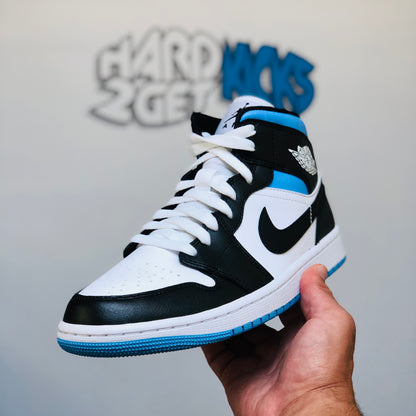 Wmns Air Jordan 1 Mid - Black/University Blue