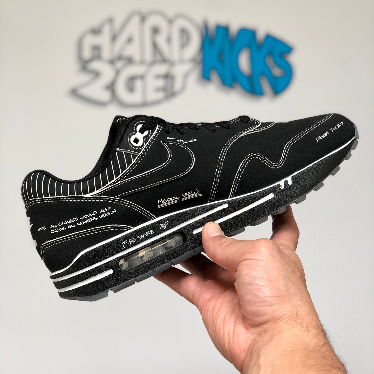 Nike Air Max 1 Tinker Sketch To Self - Black