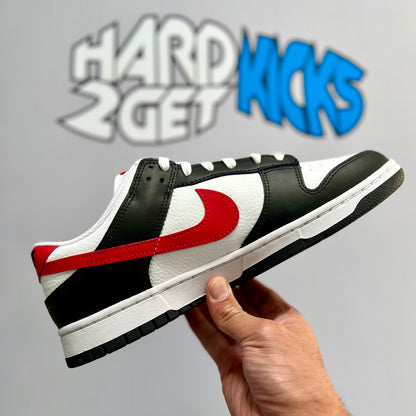 Nike Dunk Low Retro - Red Swoosh Panda