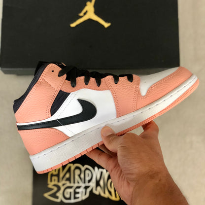 Air Jordan 1 Mid GS - Pink Quartz