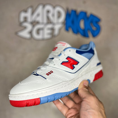 New Balance 550 GS - White/True Red