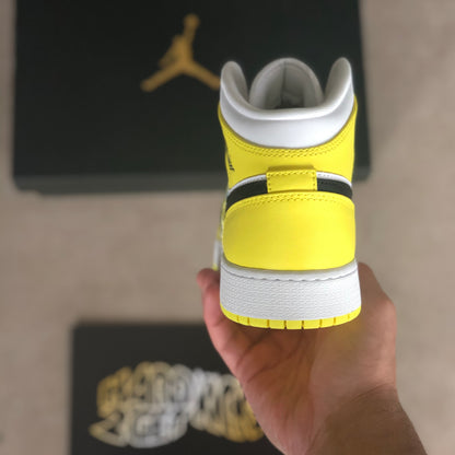 Air Jordan 1 Mid GS - Dynamic Yellow Floral