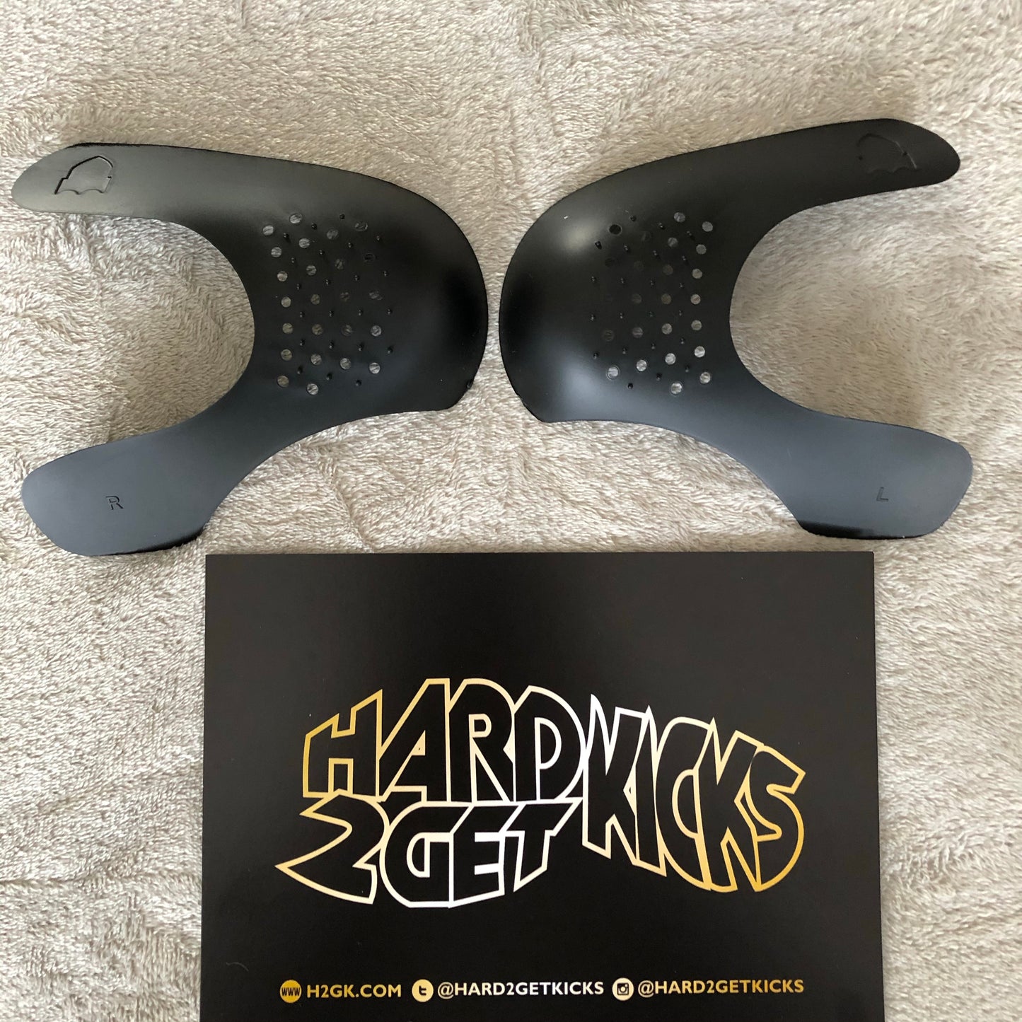Hard2getcreases Toe-box shields - Black (1 Pair)