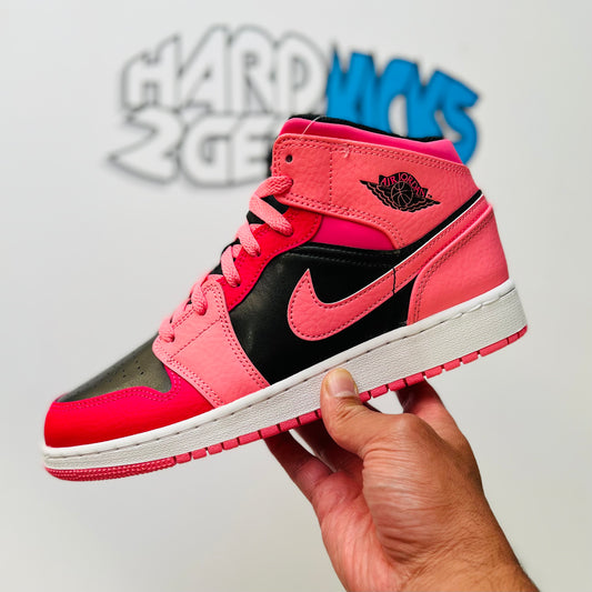 Air Jordan 1 Mid GS - Coral Chalk