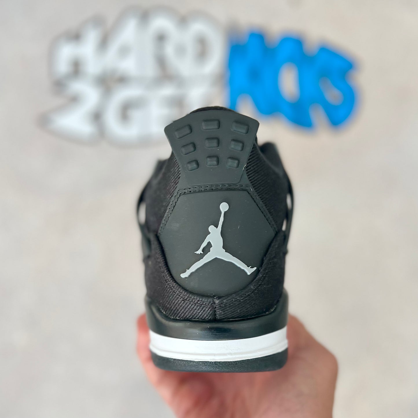 Air Jordan 4 GS SE - Black Canvas