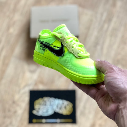 Off White Nike Air Force 1 Toddlers - Volt