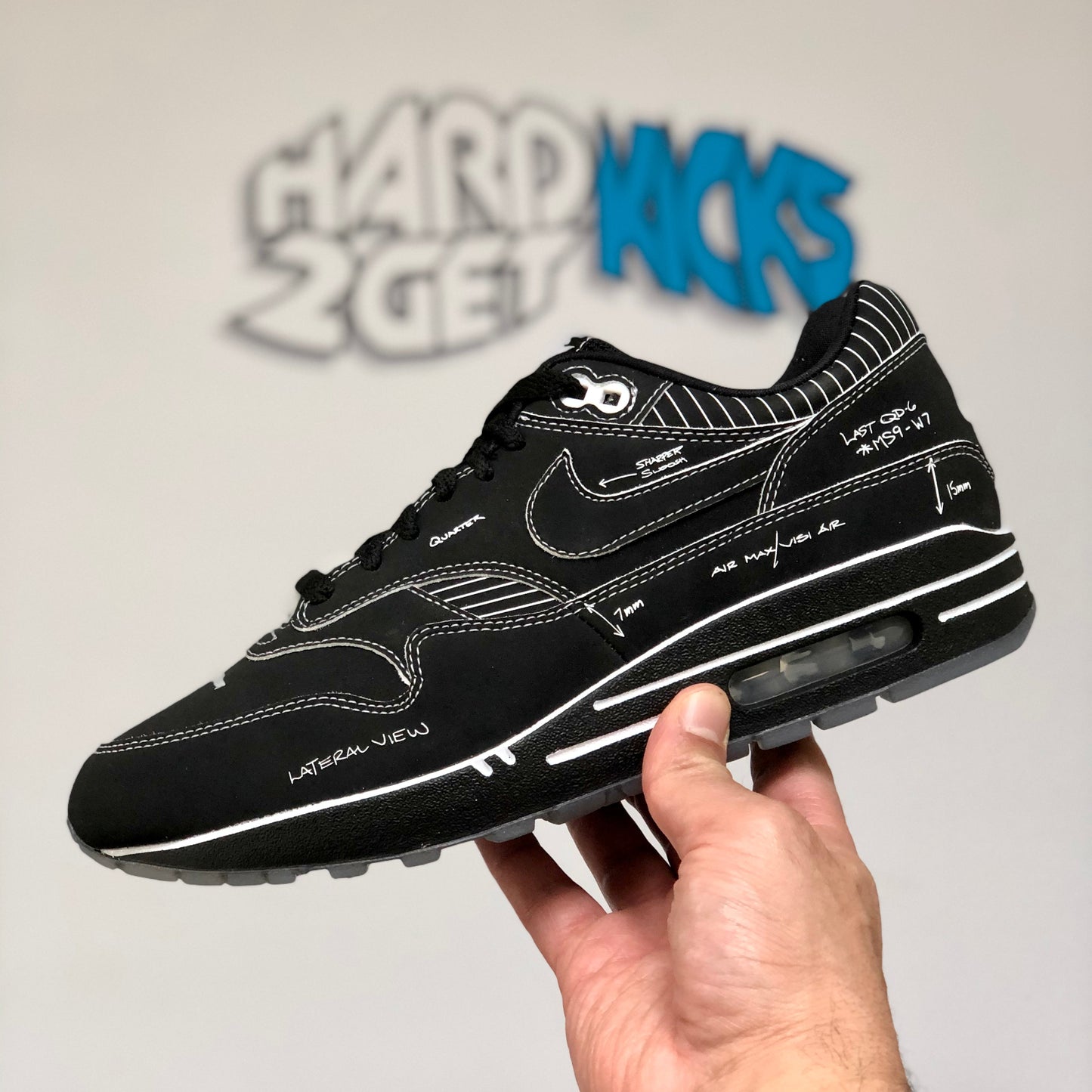 Nike Air Max 1 Tinker Sketch To Self - Black