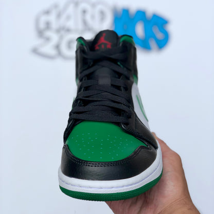Air Jordan 1 Mid - Green Toe