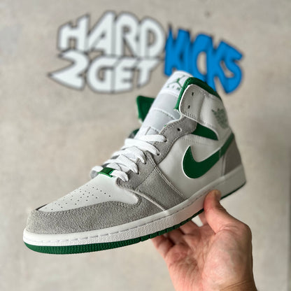 Air Jordan 1 Mid SE - Pine Green/Light Smoke Grey