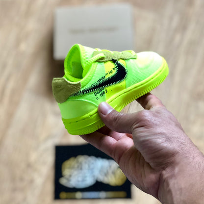 Off White Nike Air Force 1 Toddlers - Volt