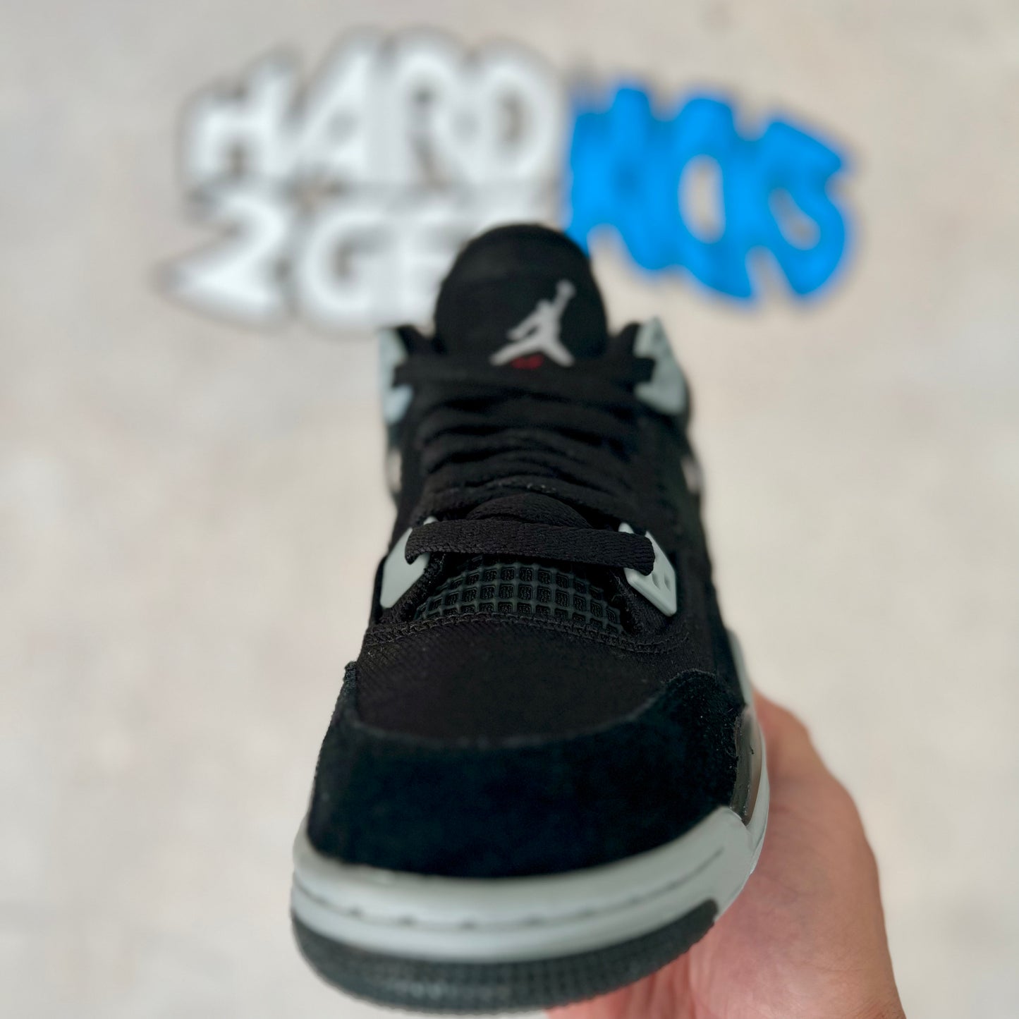 Air Jordan 4 GS SE - Black Canvas