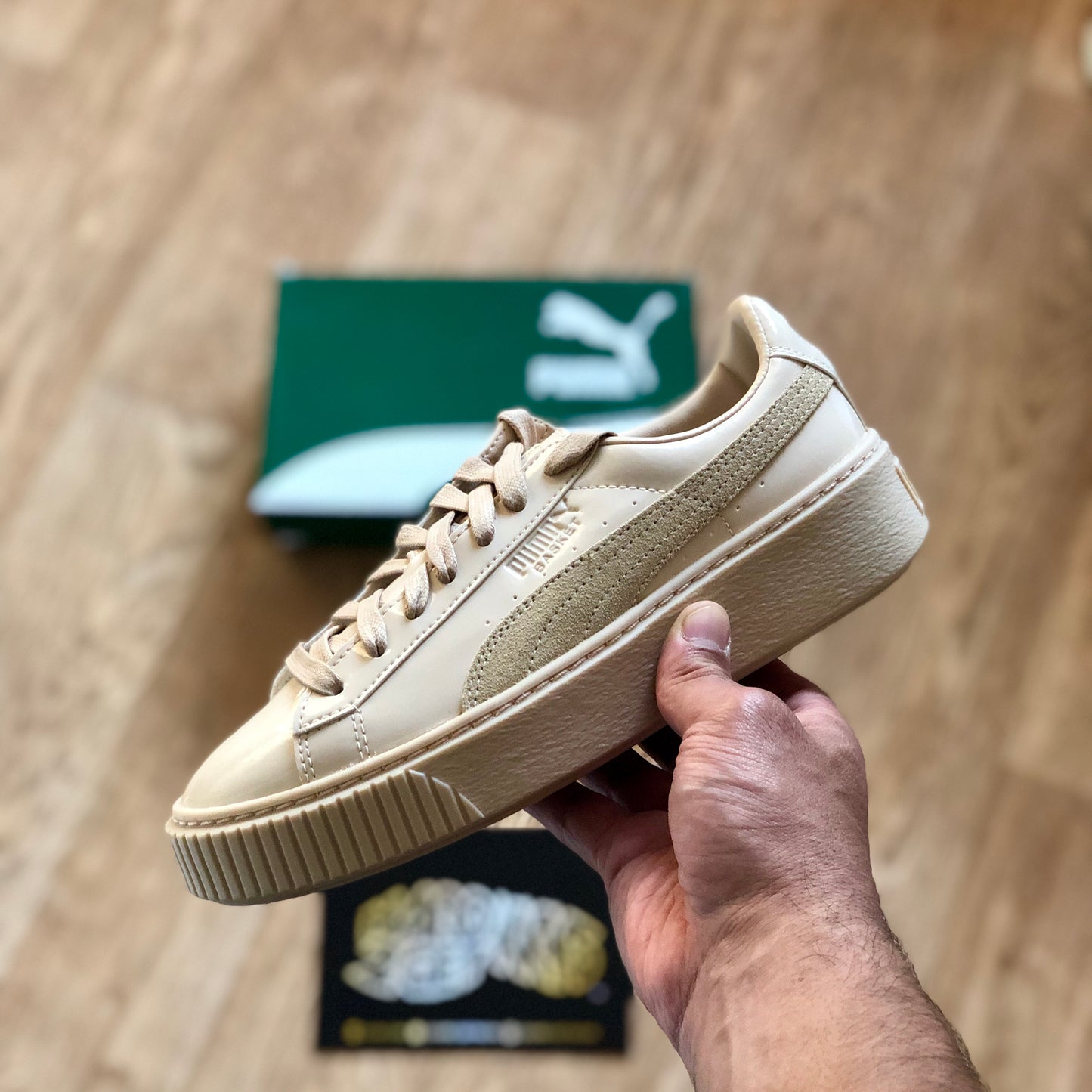 Puma Wmns Basket Platform Patent - Frappe