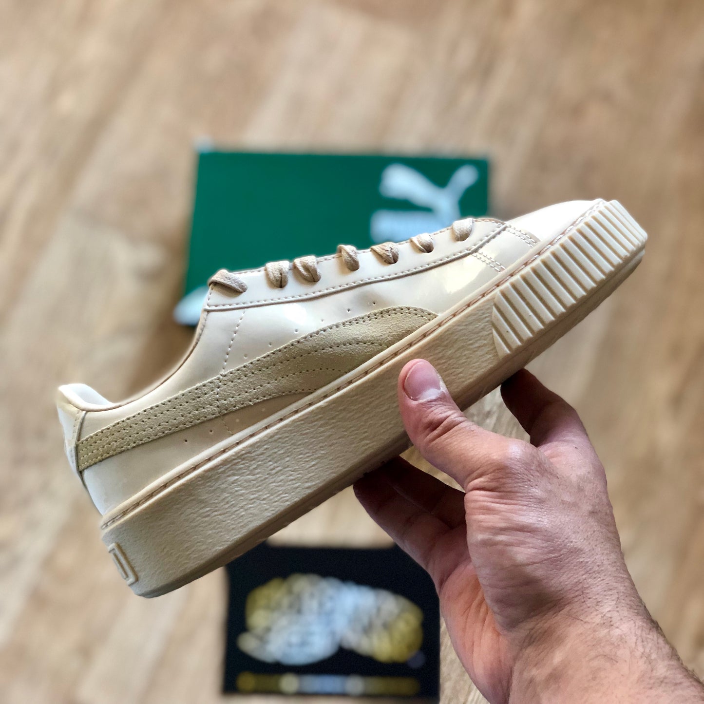 Puma Wmns Basket Platform Patent - Frappe