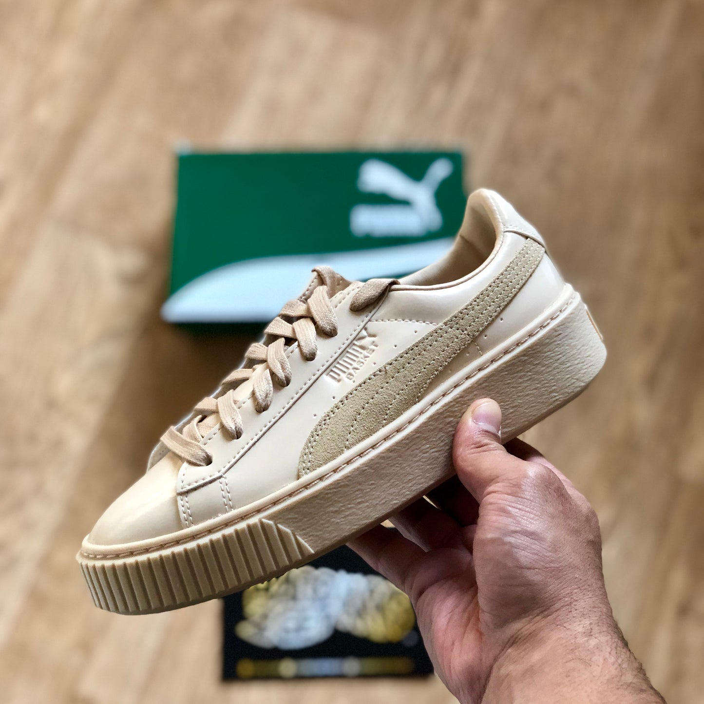 Puma Wmns Basket Platform Patent - Frappe